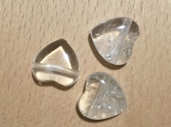 Cristal de roche coeur pendentif